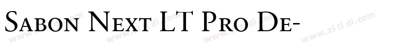 Sabon Next LT Pro De字体转换